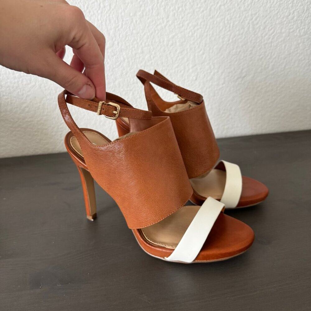 Gianni Bini | Strappy Leather High Heeled Sandals size 6.5 - Picture 2 of 13